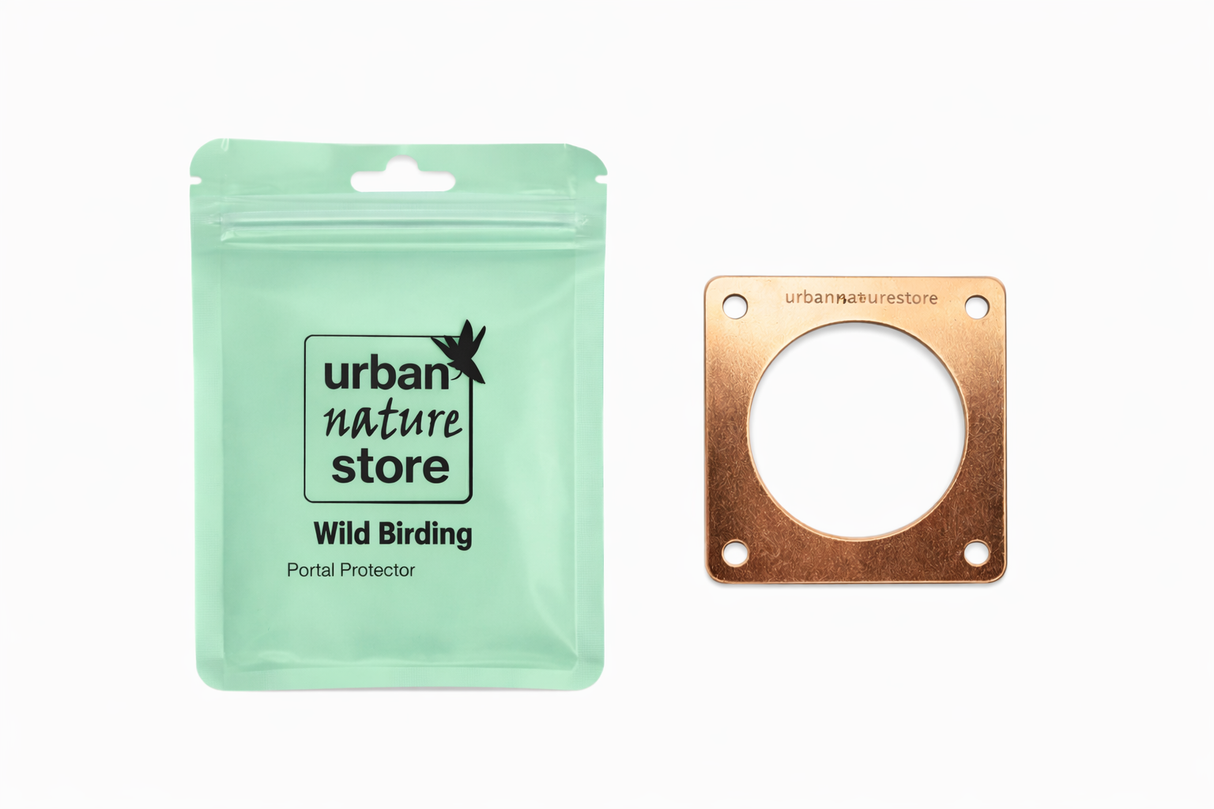 Square Copper Portal Predator Guard for Bird Houses 1 1/2"