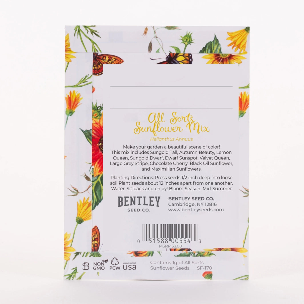Sunflowers For Mom - All Sorts Sunflower Seed Packets