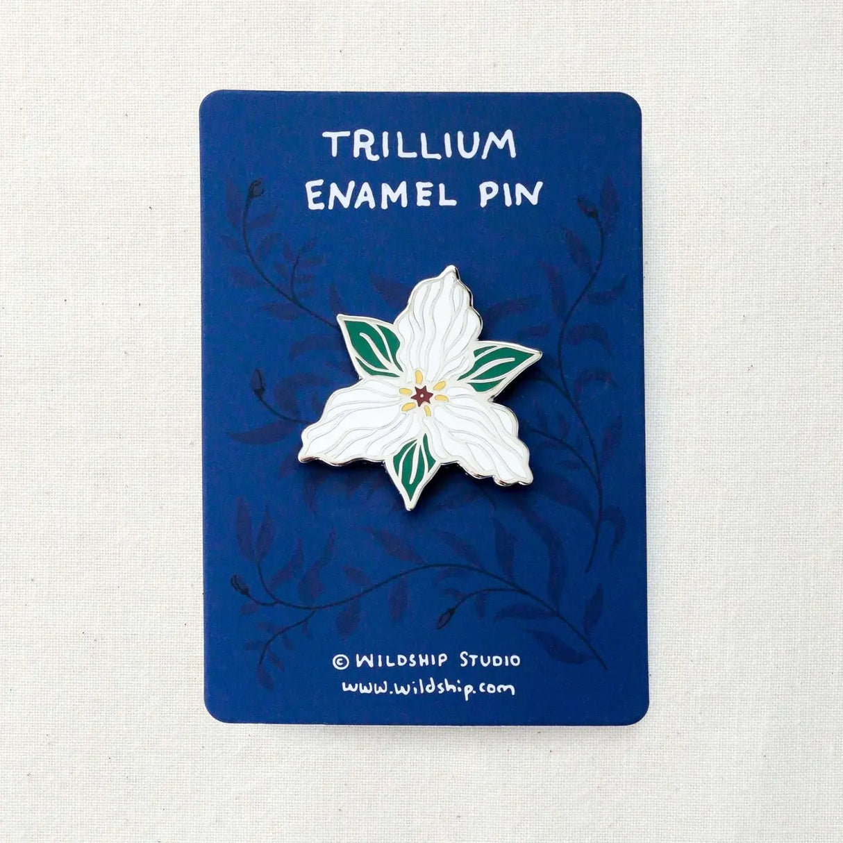 Trillium Enamel Pin