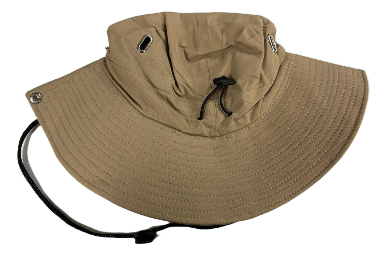 Beige Large Wide Brim Hat