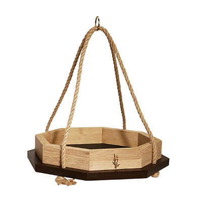 Ultimate Renewable Bamboo Contemporary Octagon Platform Feeder