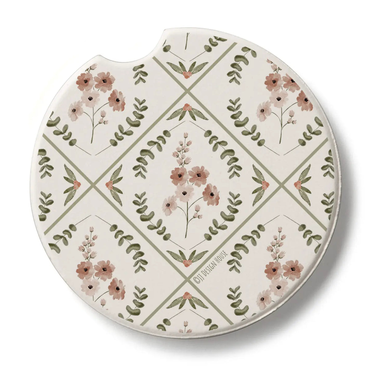 Wildflowers Stone Car Coaster