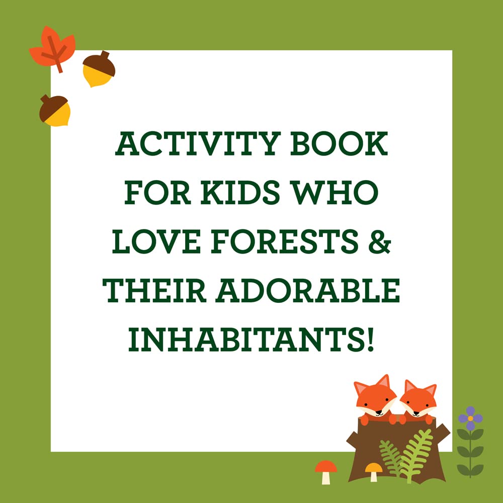 Woodland Coloring Book + Stickers