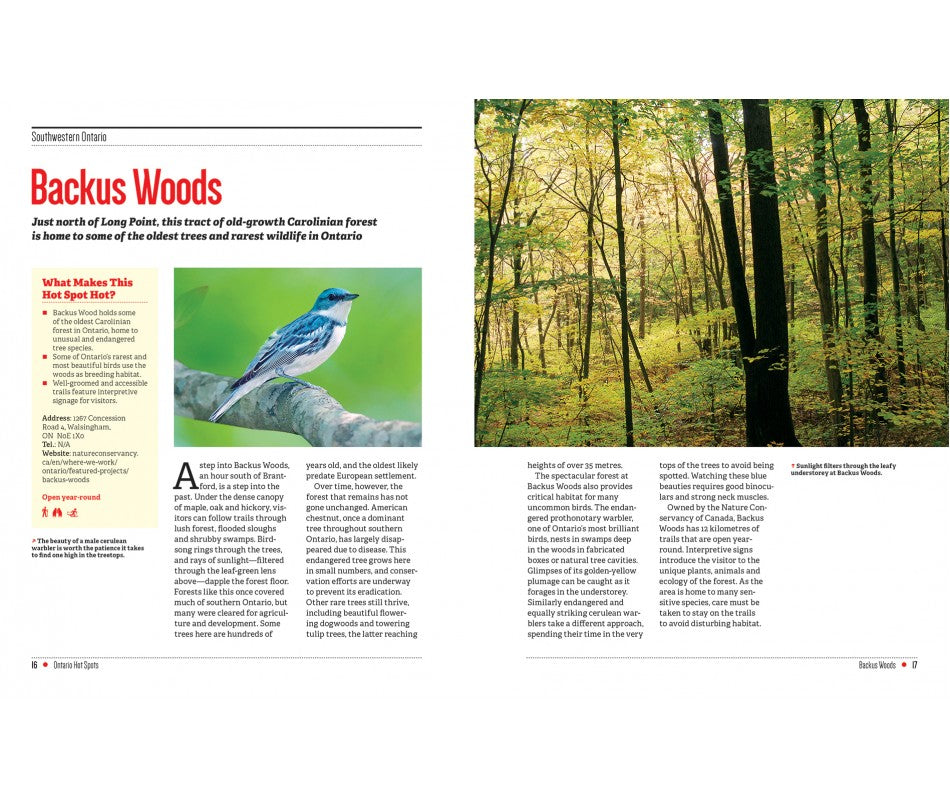 125 Nature Hot Spots in Ontario