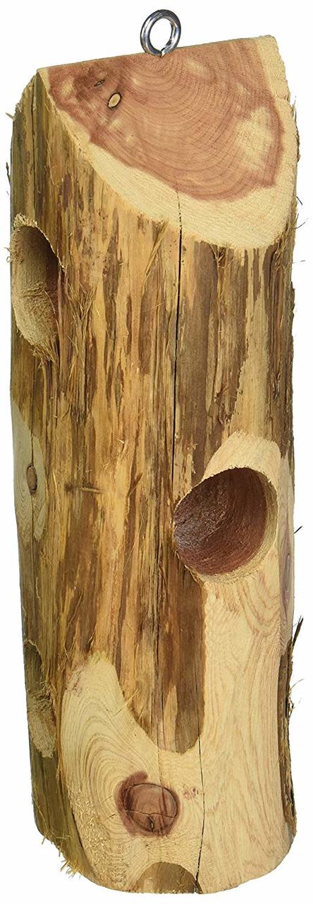 3 Plug Suet Log With Out Perches