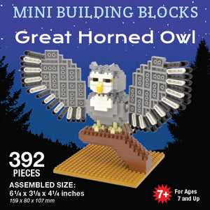 Great Horn Owl Mini Building Blocks