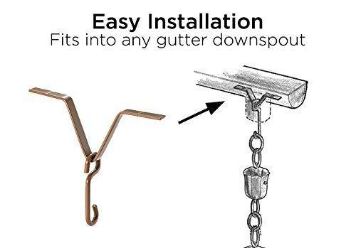 6 Cup Crocus Pure Copper 8.5 ft. Rain Chain