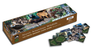 North American Wildlife 100 Piece Memory Card Game