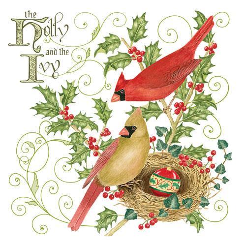 Holly & Ivy Flour Sack Towels, Set of 2