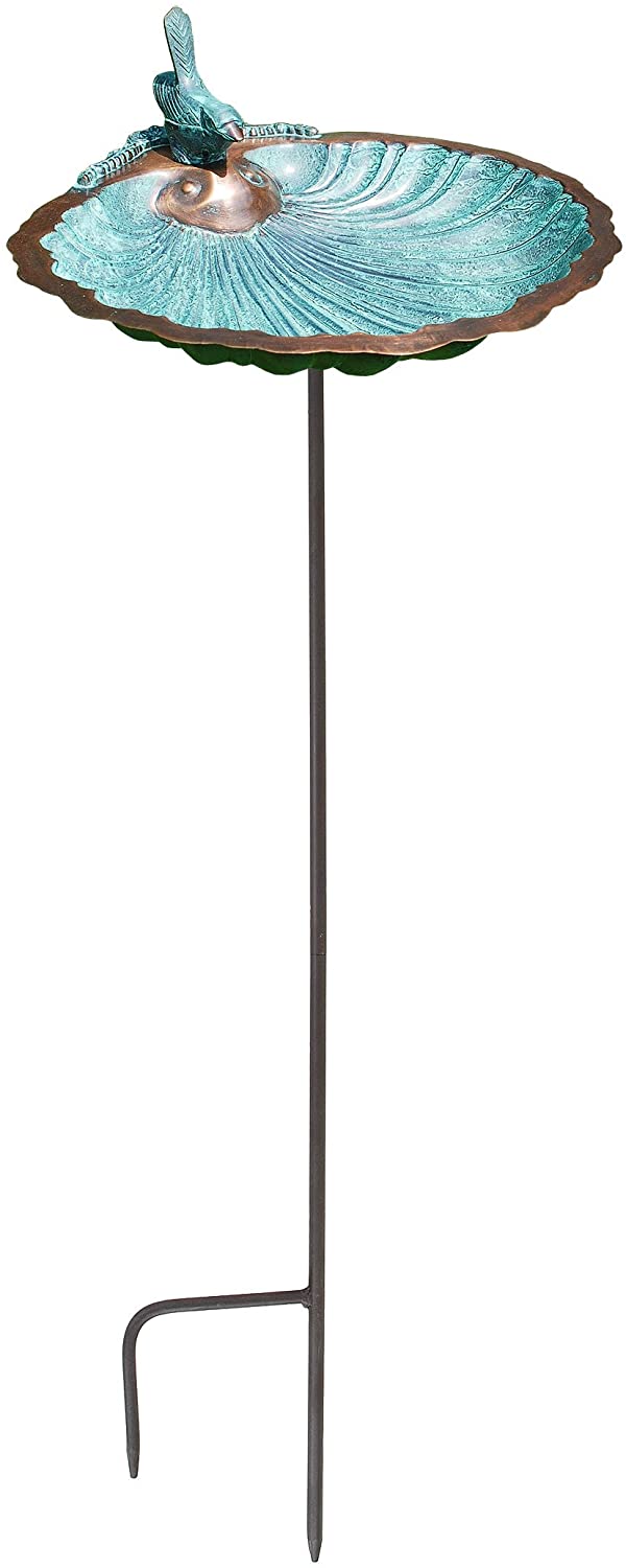 Achla Designs Scallop Shell Birdbath with Stand