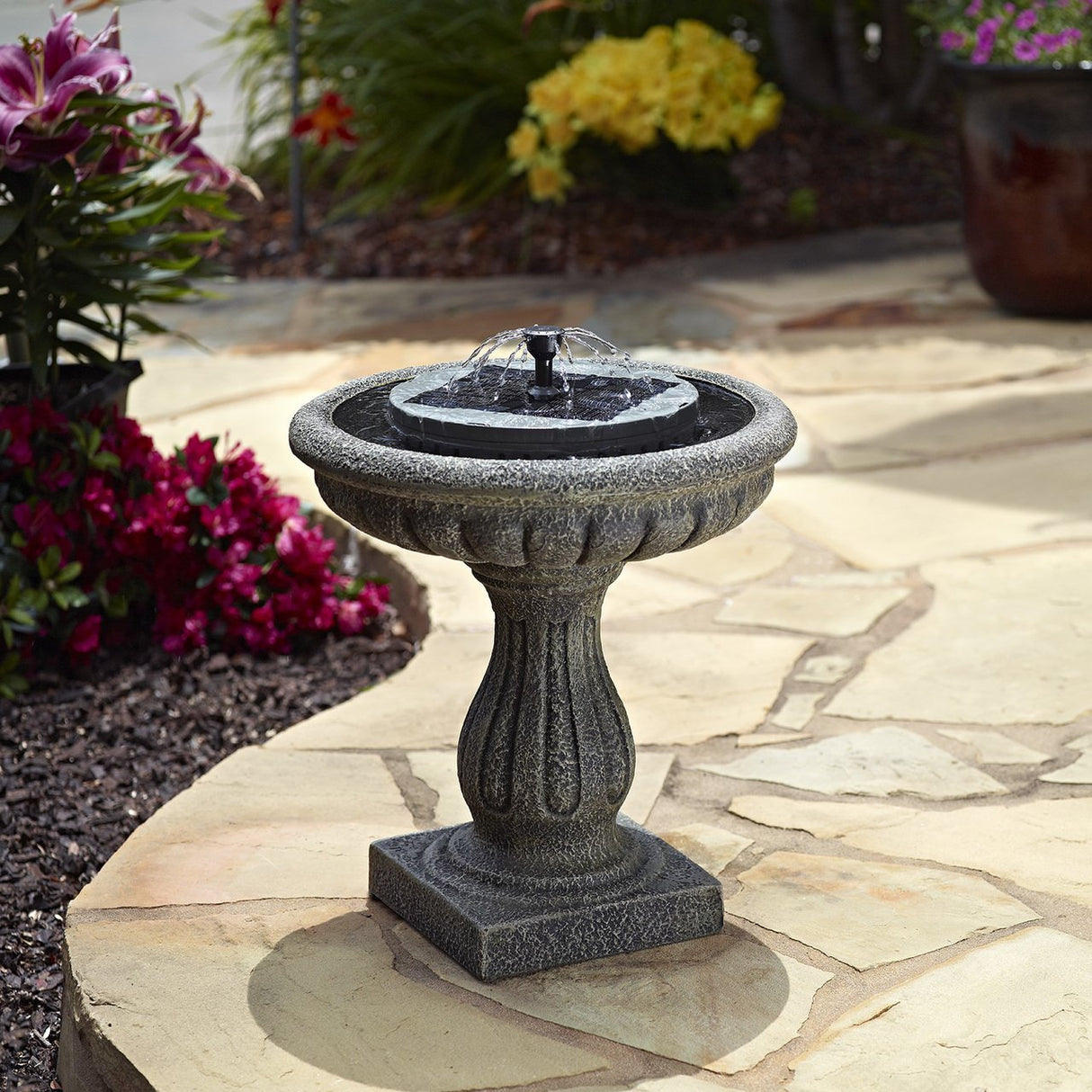 AquaNura Solar Birdbath Kit