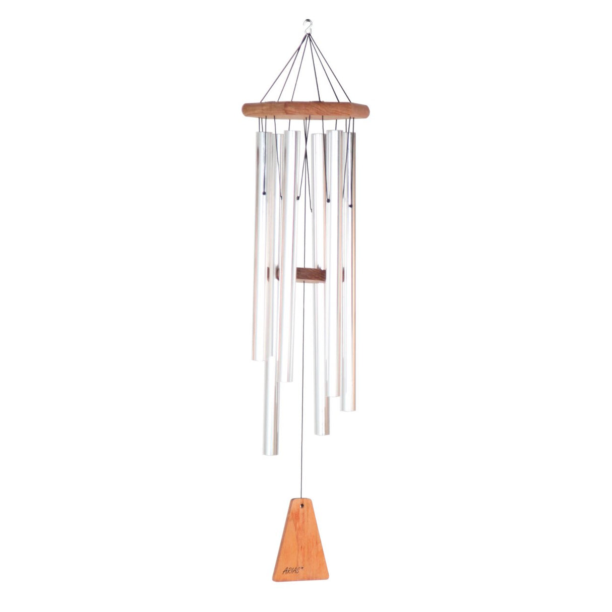Arias 33-Inch Windchime (6 Tubes), Silver