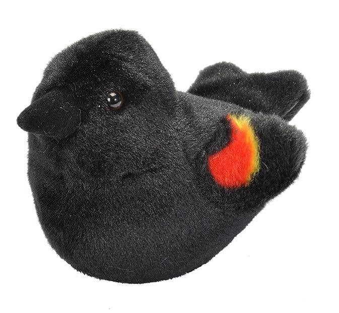 Audubon II Singing Plush Bird - Red-Winged Blackbird