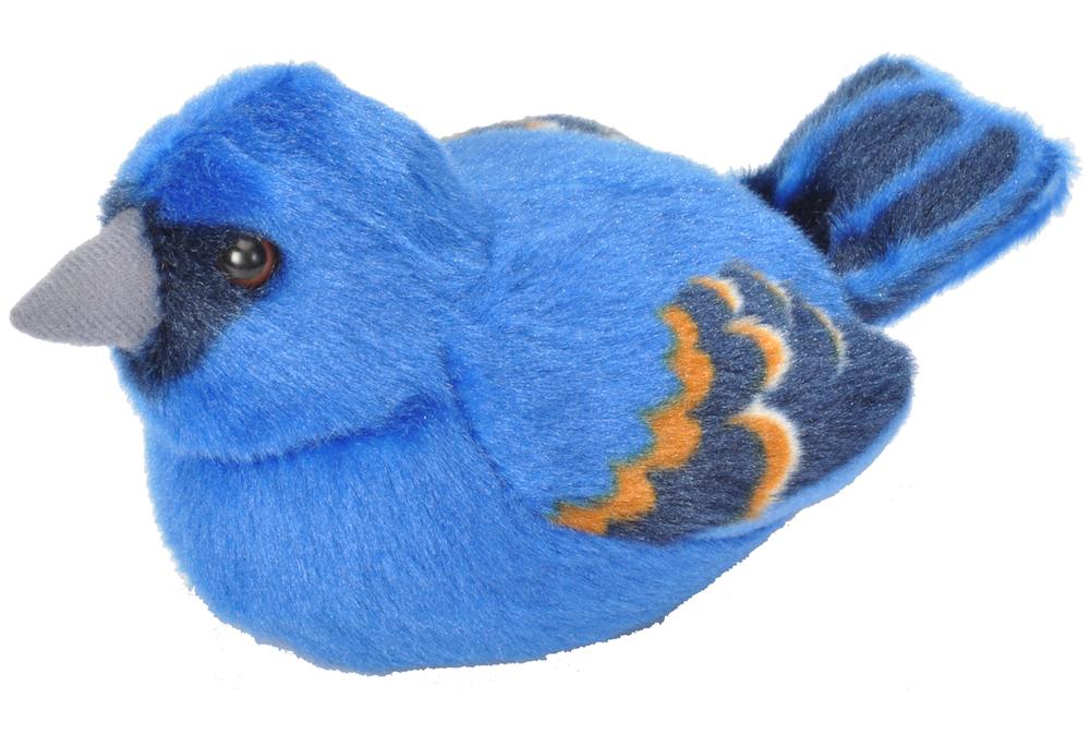 Audubon II Singing Plush Bird - Blue Grosbeak