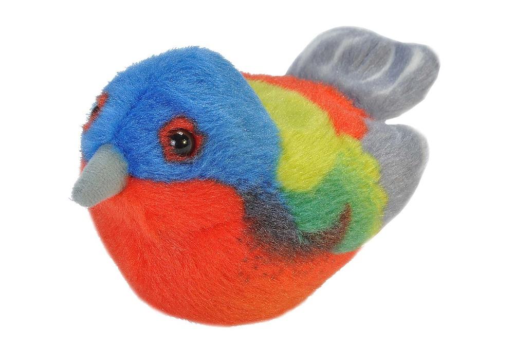 Audubon II Singing Plush Bird - Painted Bunting