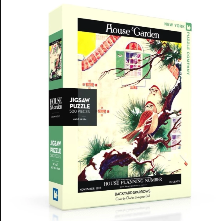 Backyard Sparrows 500pc Jigsaw Puzzle