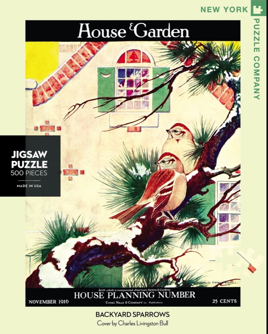 Backyard Sparrows 500pc Jigsaw Puzzle