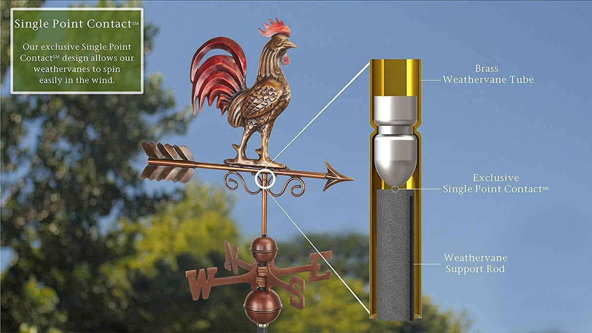 Bantam Red Rooster Weathervane