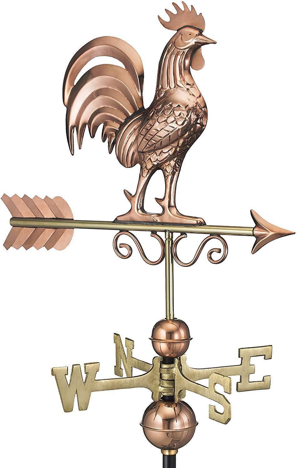 Bantam Rooster Weathervane, Pure Copper