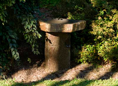 Basalt Birdbath, 16 Inch (Store Pickup Only)