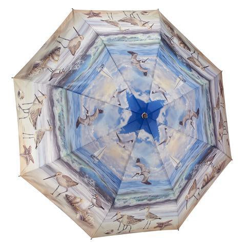 Beach Scene Folding Umbrella