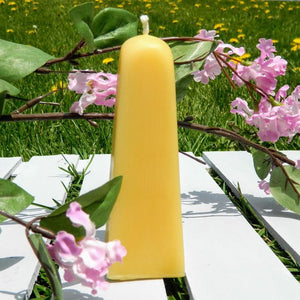 Beeswax Pyramid Candle, Made in Canada