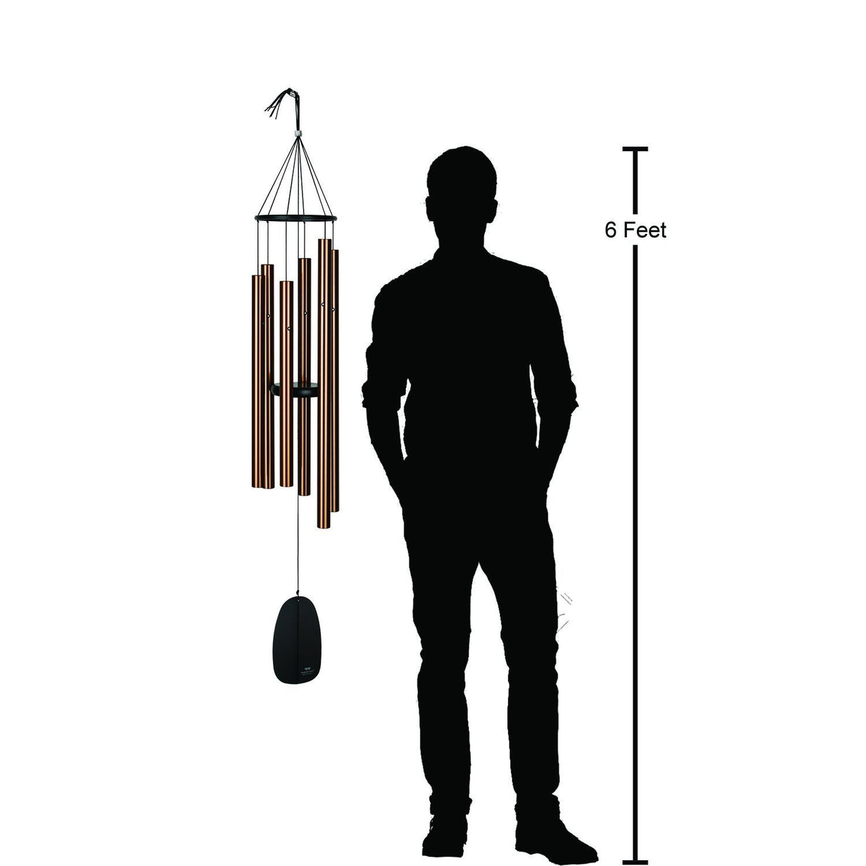 Bells of Paradise Windchime, Bronze, 54 Inch