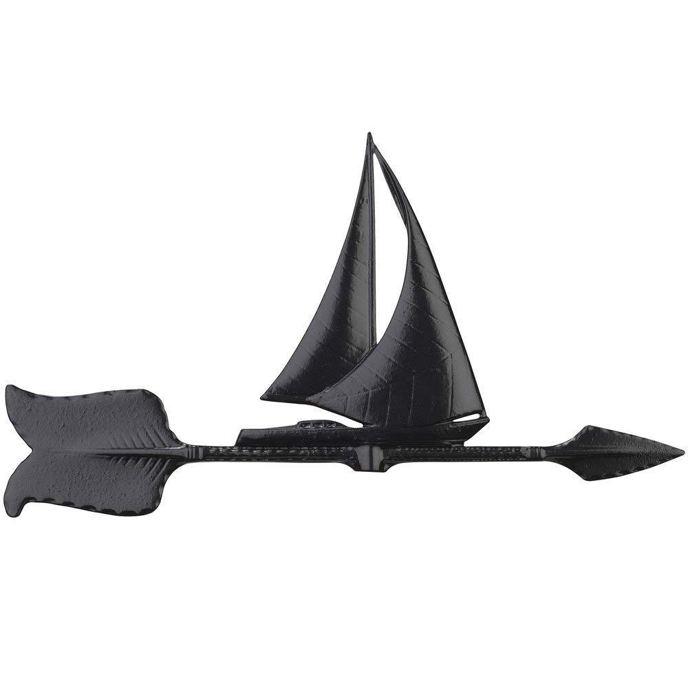 Black Sailboat 24"" Accent Weathervane