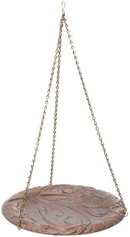 Butterfly Hanging Birdbath Finish, Copper Verdi