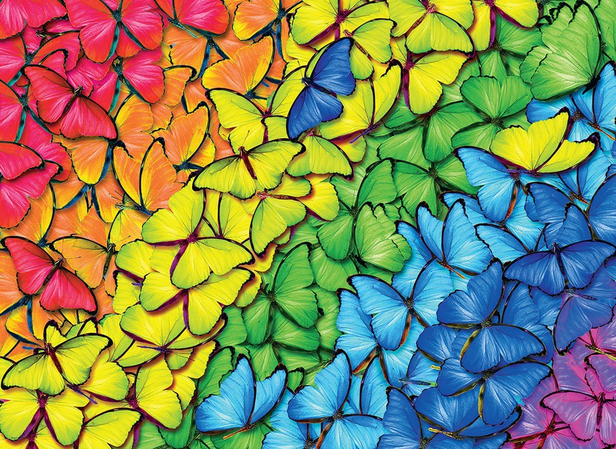 Butterfly Rainbow 1000pc Puzzle