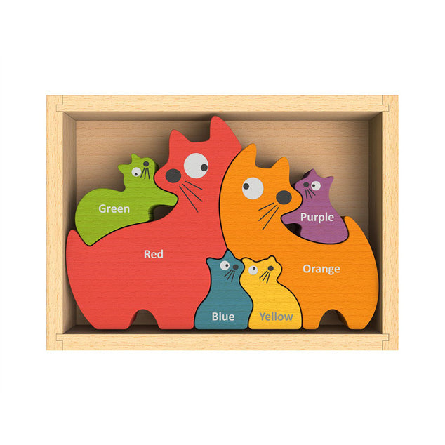 Cat Family Color Puzzle