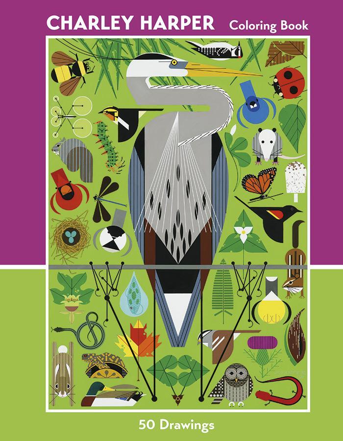 Charley Harper: 50 Drawings Coloring Book