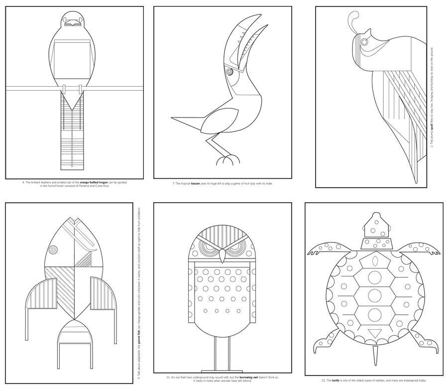 Charley Harper: Volume 1 Coloring Book