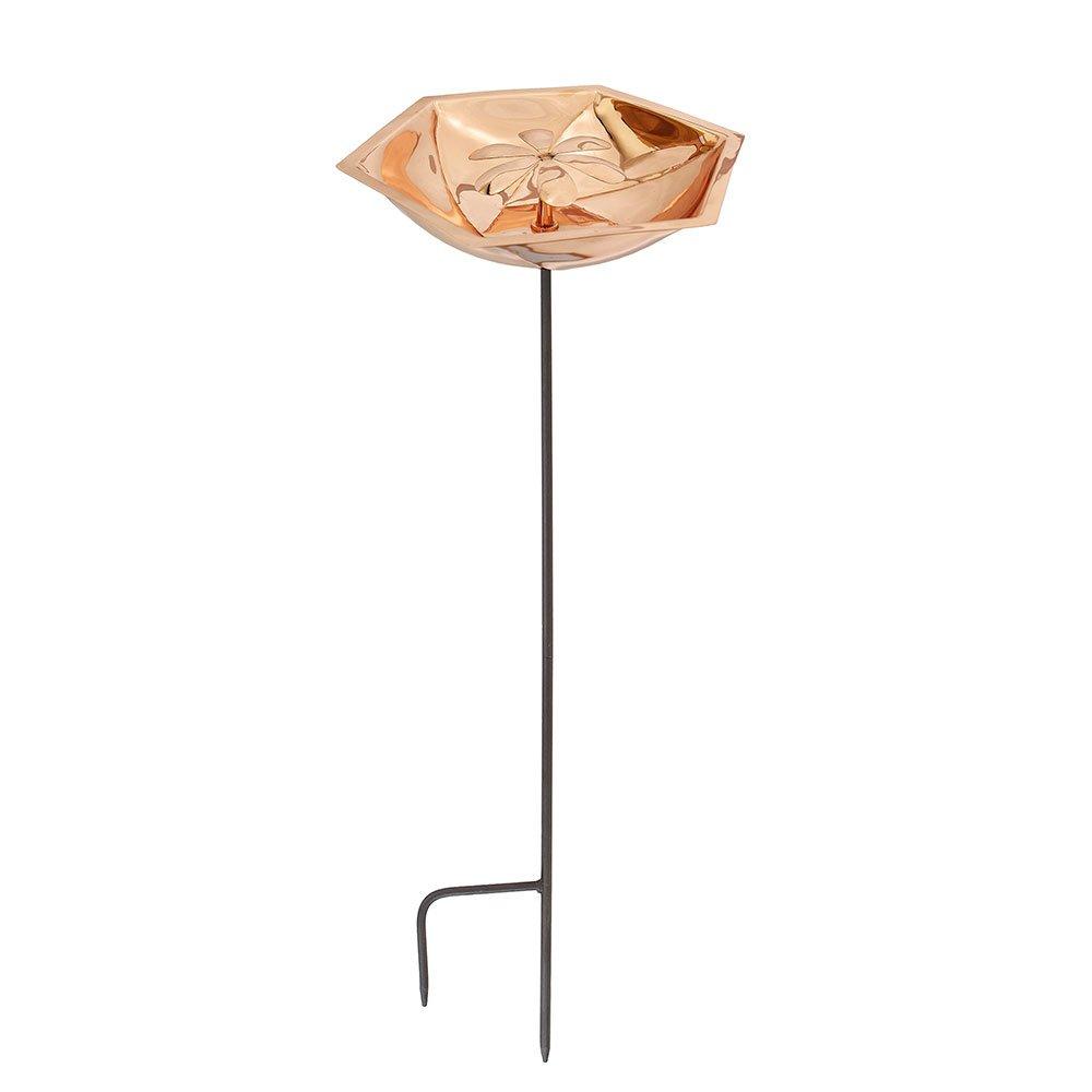 Copper Bee Fountain & Birdbath with Stake