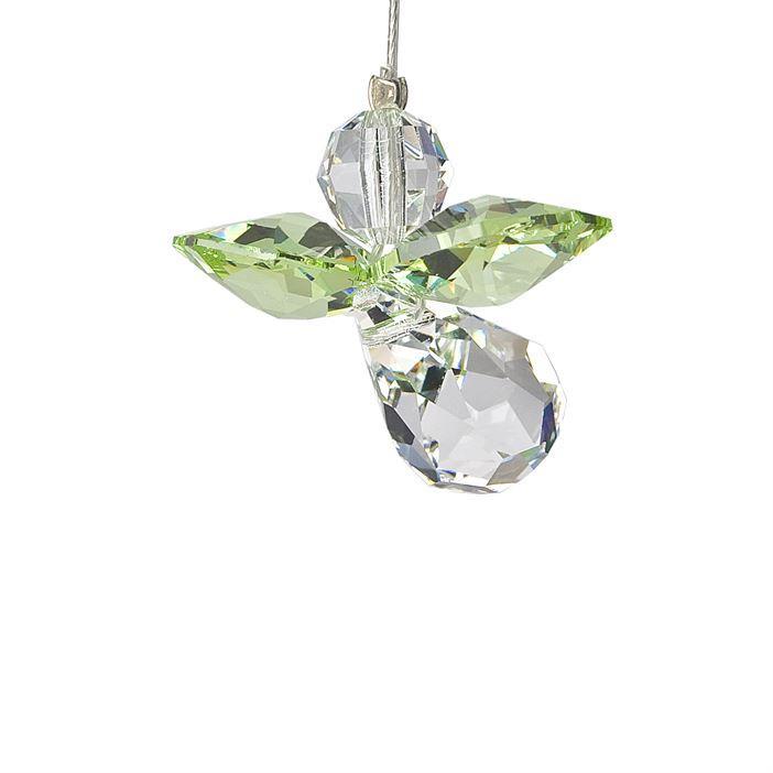 Crystal Guardian Angel Suncatcher, Peridot (August)