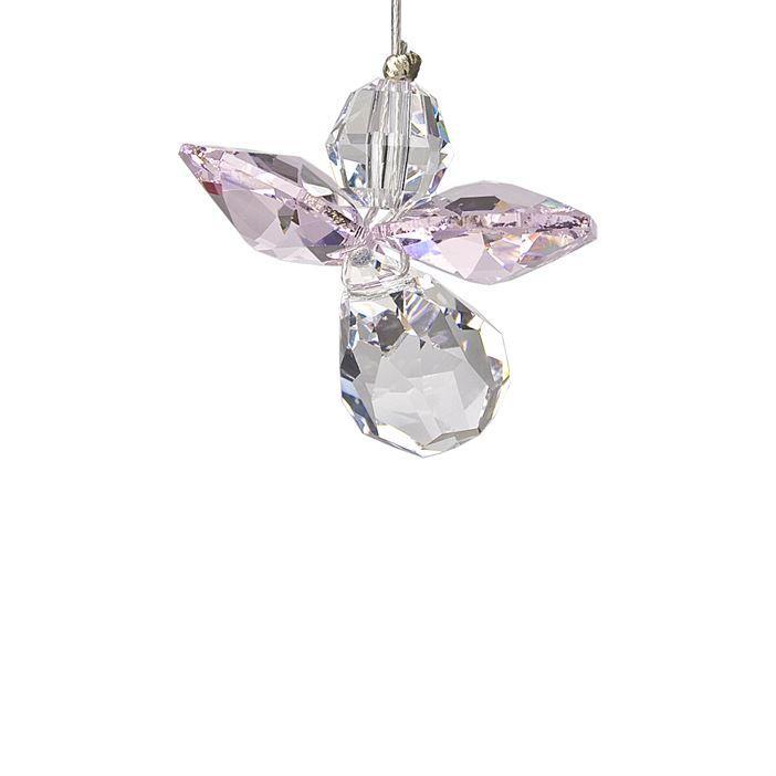 Crystal Guardian Angel Suncatcher, Rose (October)