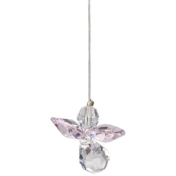 Crystal Guardian Angel Suncatcher, Rose (October)