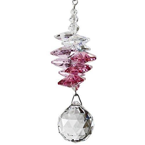 Crystal Sunrise Cascade Suncatcher, Pink