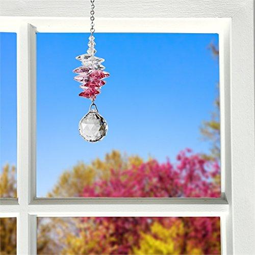Crystal Sunrise Cascade Suncatcher, Pink