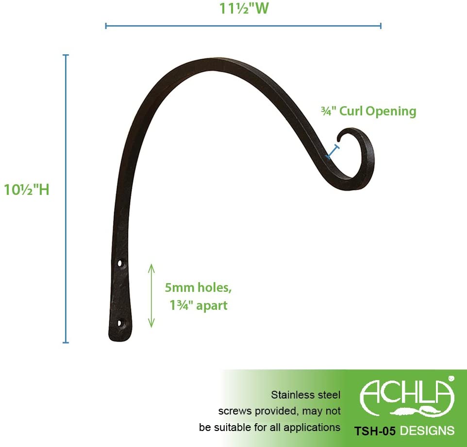 Curved Up Bracket, 12 Inch
