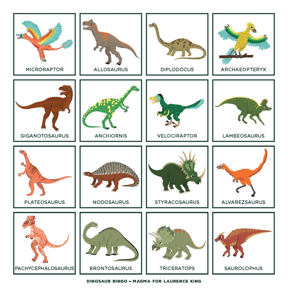 Dinosaur Bingo
