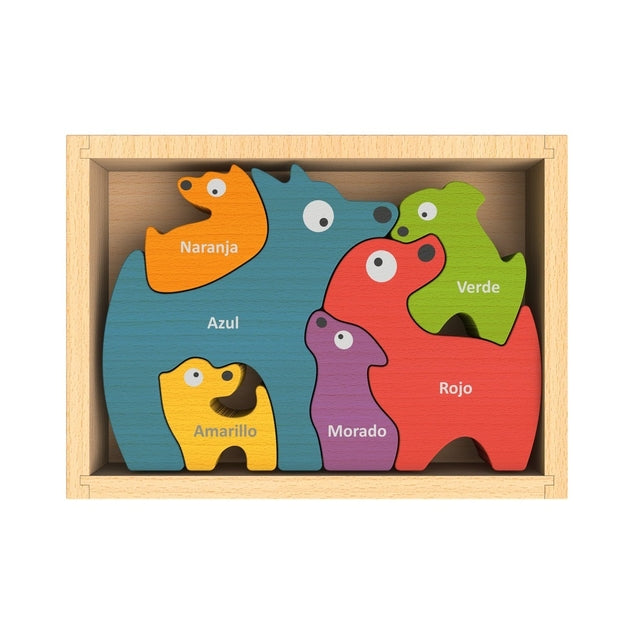 Dog Family Color Puzzle