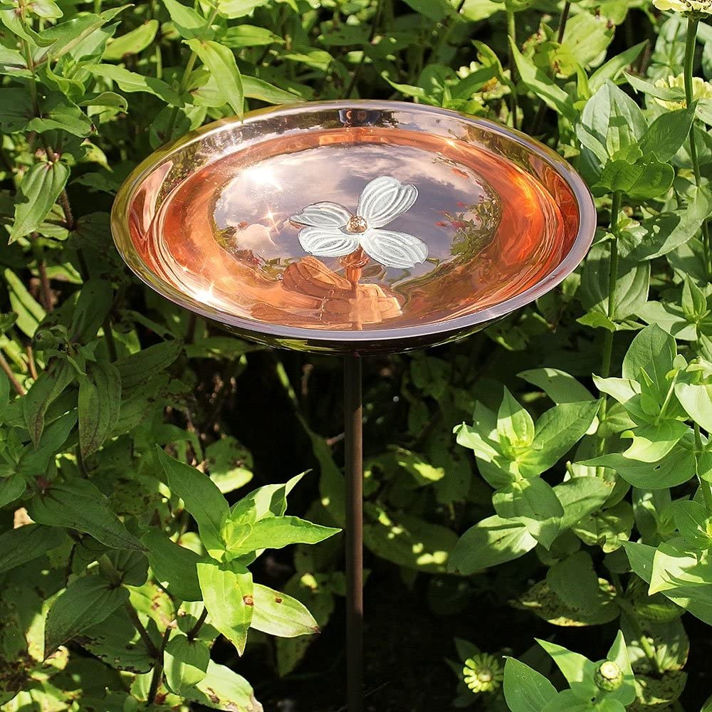 Dogwood Birdbath w/ Stake