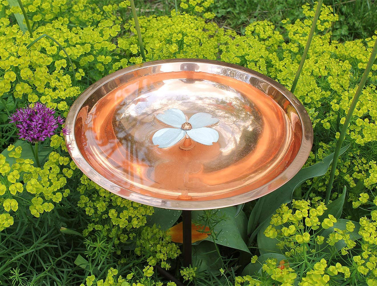 Dogwood Birdbath w/ Stake