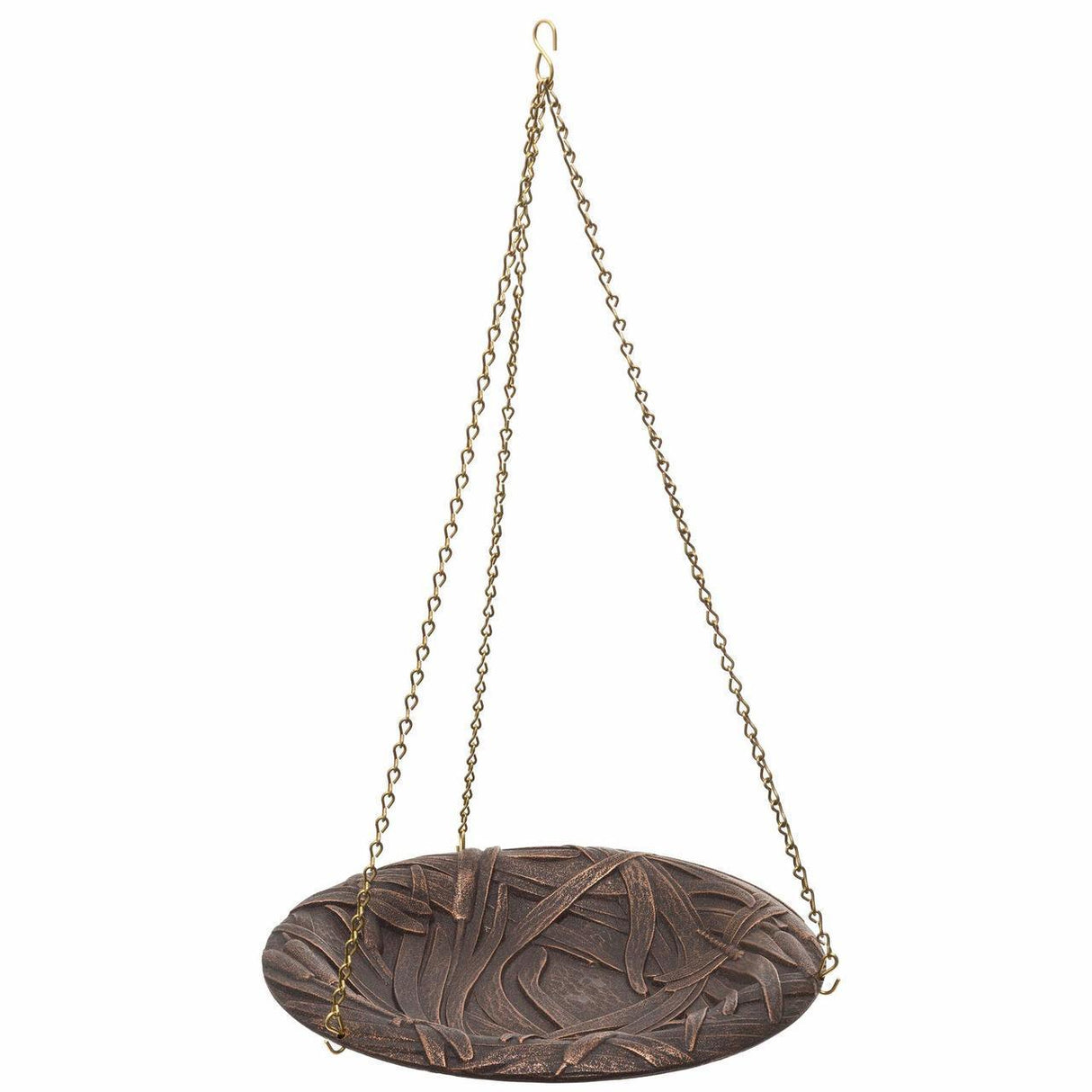 Dragonfly Hanging Birdbath, Oil Rub Bronze