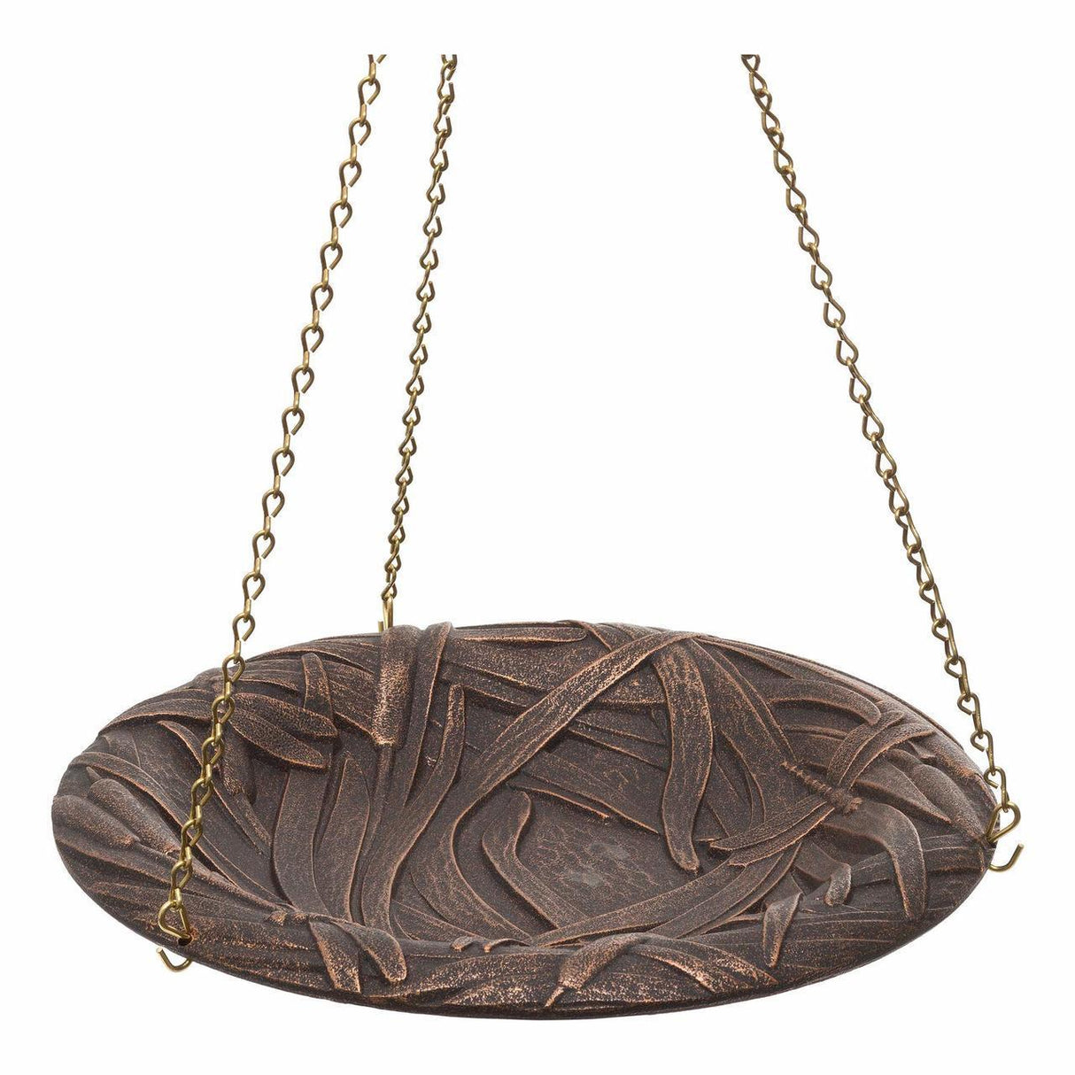 Dragonfly Hanging Birdbath, Oil Rub Bronze