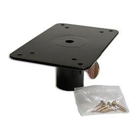 Top-Mount Rectangular Flange Plate for 1"" Poles
