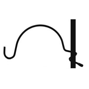 Quick Connect Heavy-Duty Hook, 12-Inch