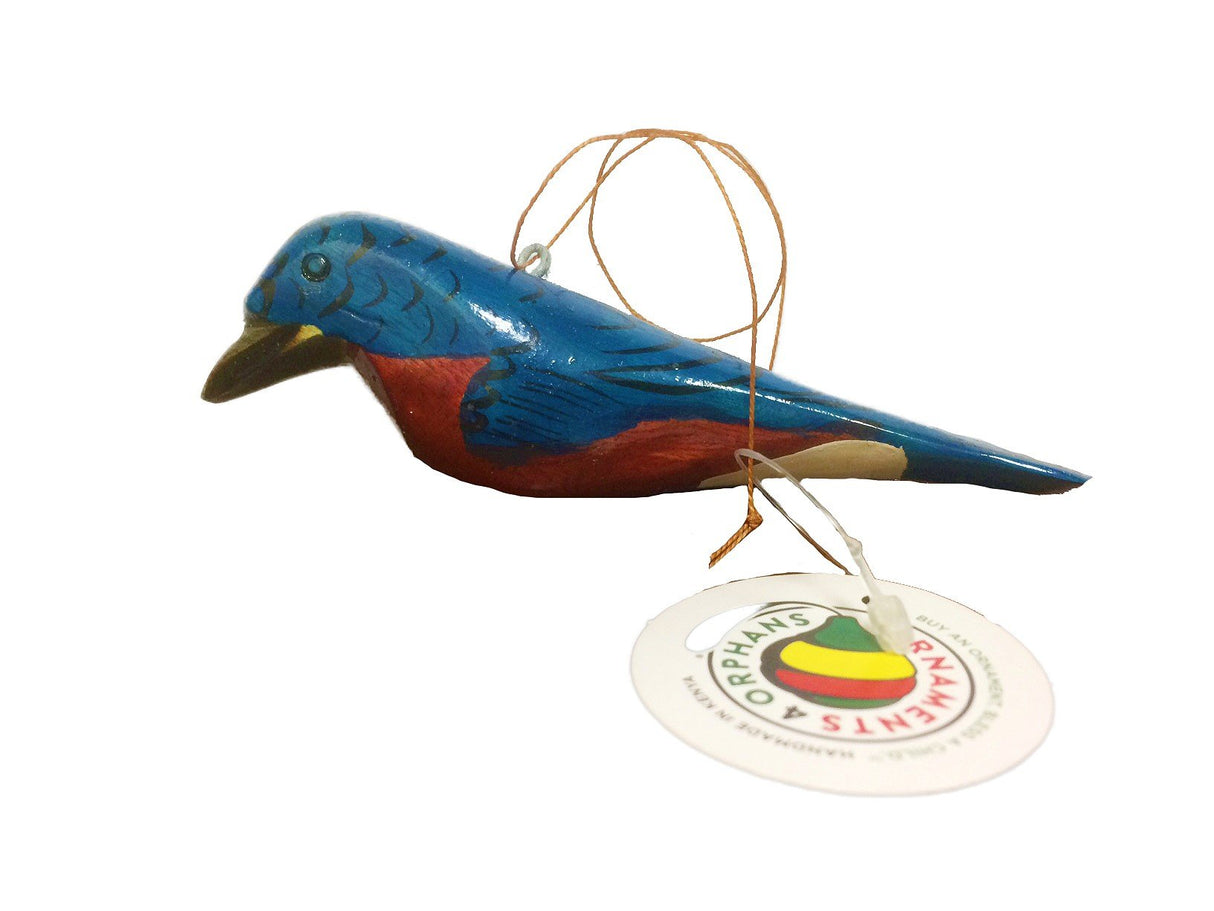 Wood Ornament Bluebird