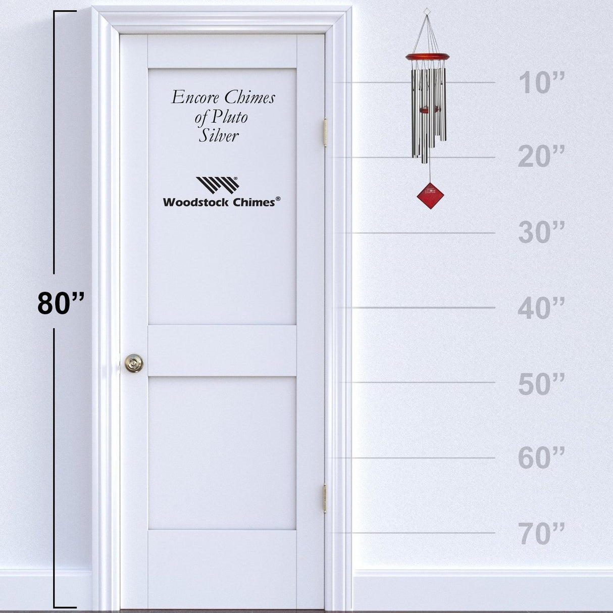 Encore Collection Silver Chimes of Pluto Windchime